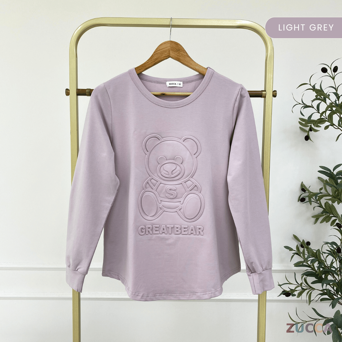 ZUCCA HERISA EMBOSSED VELVET CASUAL SHIRT BLOUSE - MA007