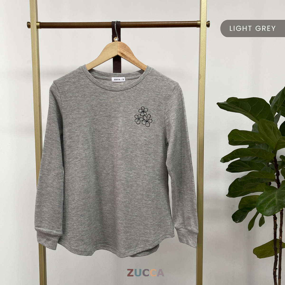 ZUCCA HERMA SOFT KNIT EMBROIDERY SHIRT - MA048