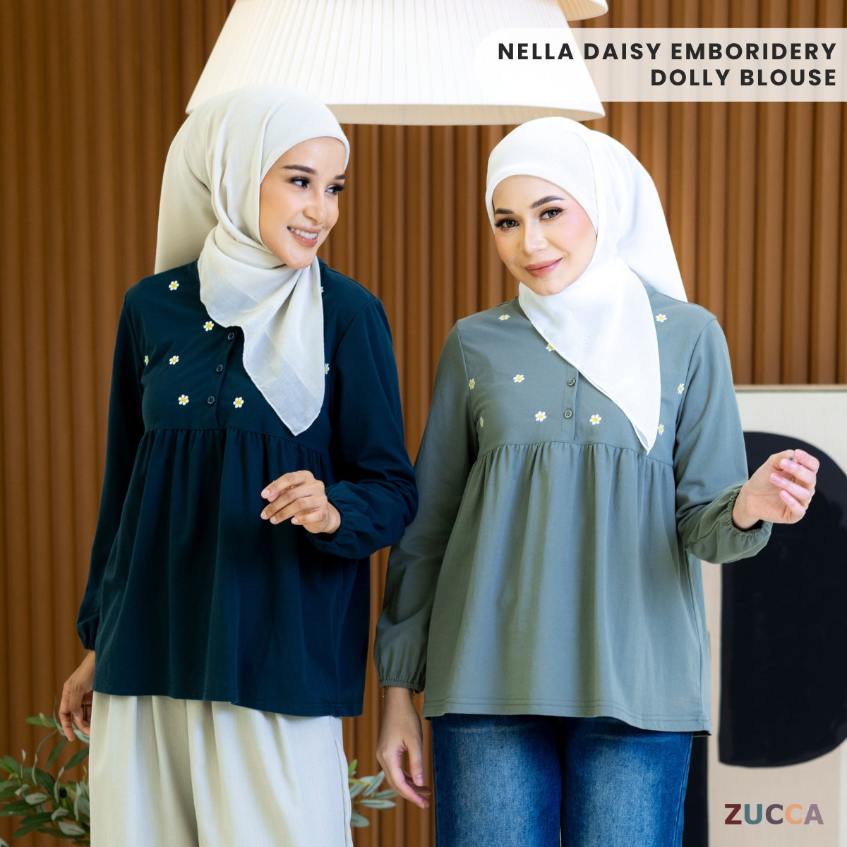 ZUCCA NELLA BLOUS DOLLY SULAMAN FLORAL DAISY - MA013