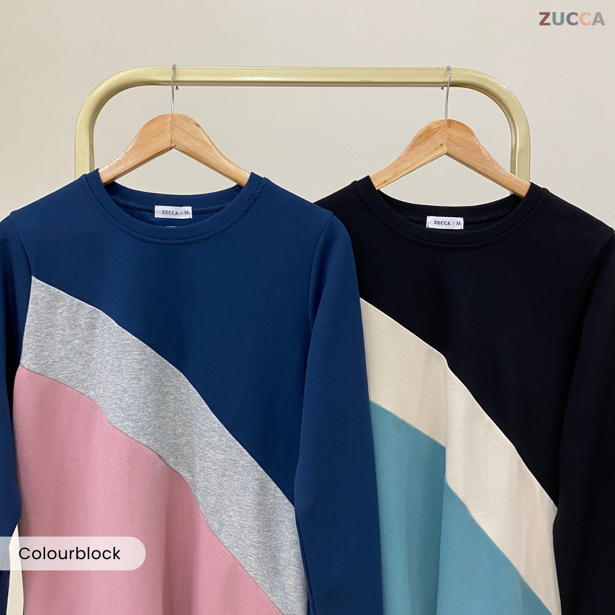 ZUCCA KERRY COLOURBLOCK WOMEN CASUAL BLOUSE - MA021