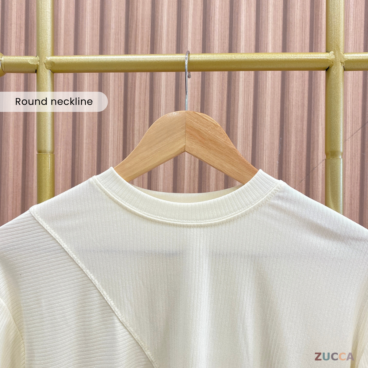 ZUCCA NALA RIB KNIT CASUAL SHIRT - MA023 WOMEN BLOUSE