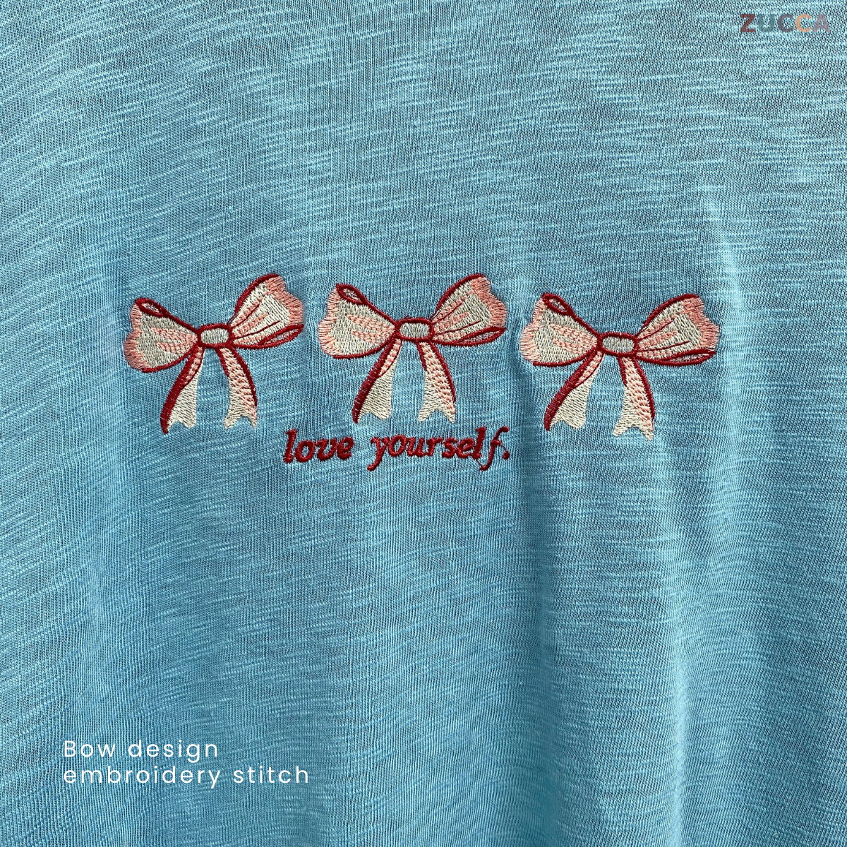 ZUCCA ATIQAH SOFT KNIT BOW EMBROIDERY SHIRT - MA028A