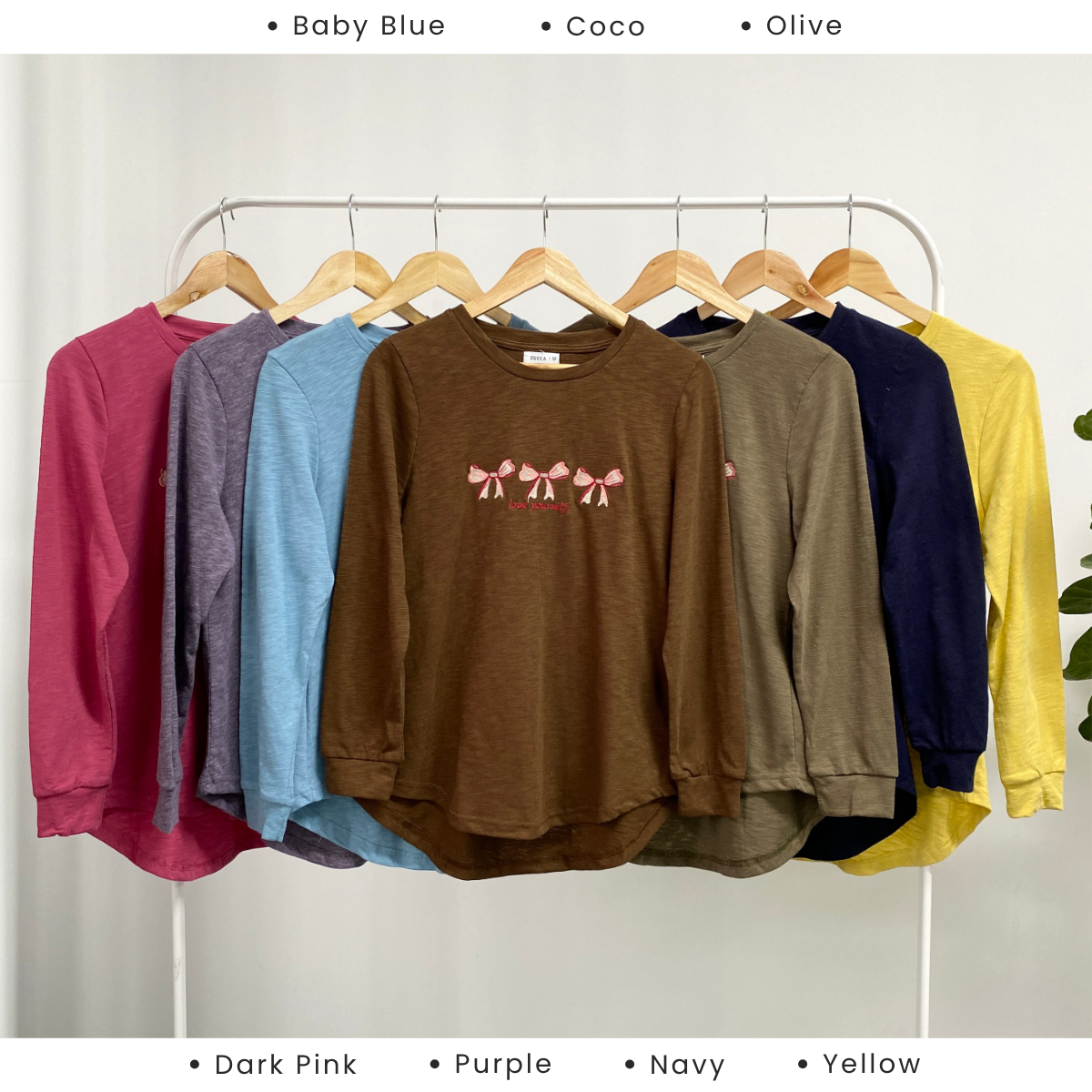 ZUCCA ATIQAH SOFT KNIT BOW EMBROIDERY SHIRT - MA028A