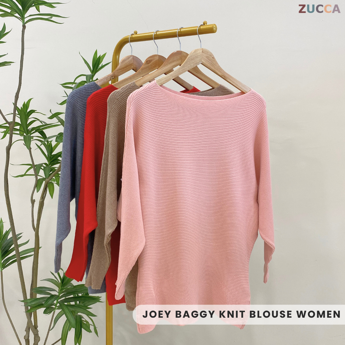 ZUCCA JOEY BAGGY KNIT BLOUSE WOMEN - MA029