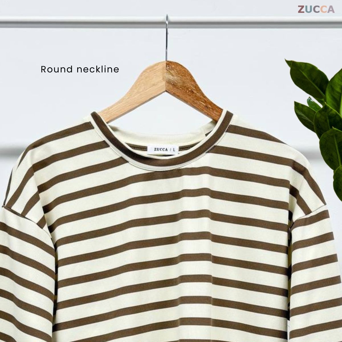 ZUCCA SARI OVERSIZED STRIPED KNIT SHIRT - MA031 DROP SHOULDER LOOSE STYLE