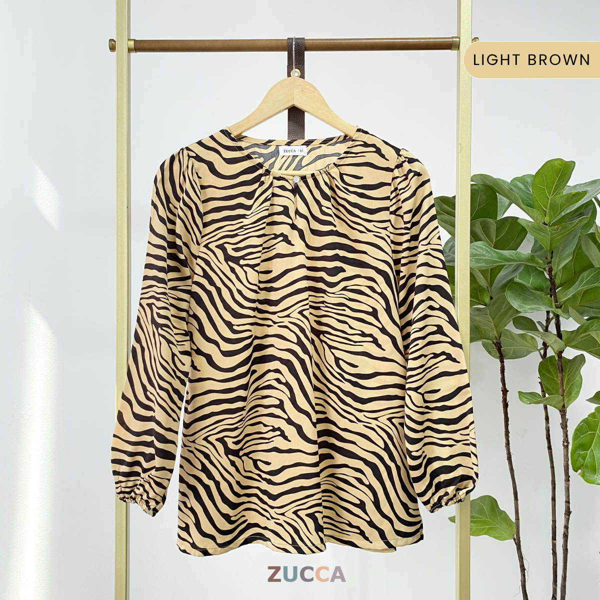 ZUCCA ATHIRAH ARTISTIC PRINT WOMEN BLOUSE - MA047