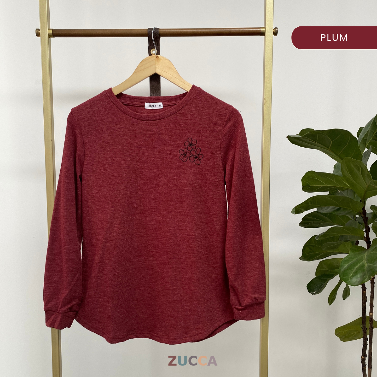 ZUCCA HERMA SOFT KNIT EMBROIDERY SHIRT - MA048