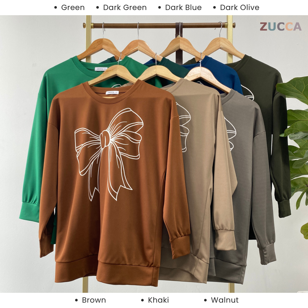 ZUCCA MONICA KEMEJA KASUAL BERCORAK REBEN - MA070