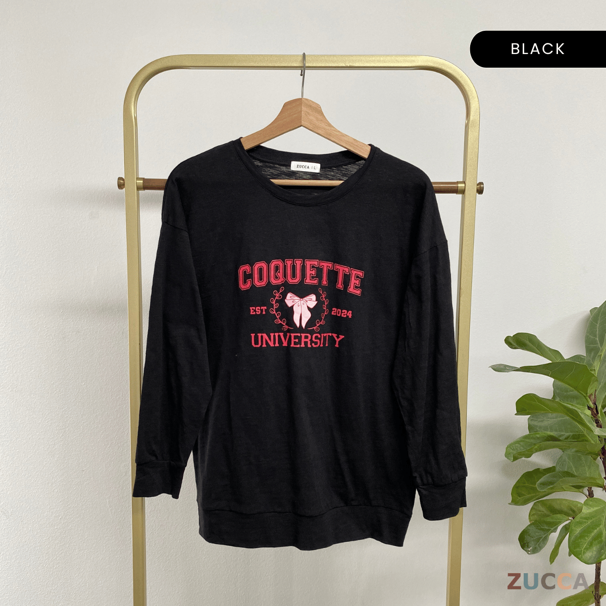 ZUCCA CHIKI CASUALWEAR PRINTED SHIRT- MA073  BAJU WANITA Long Sleeve