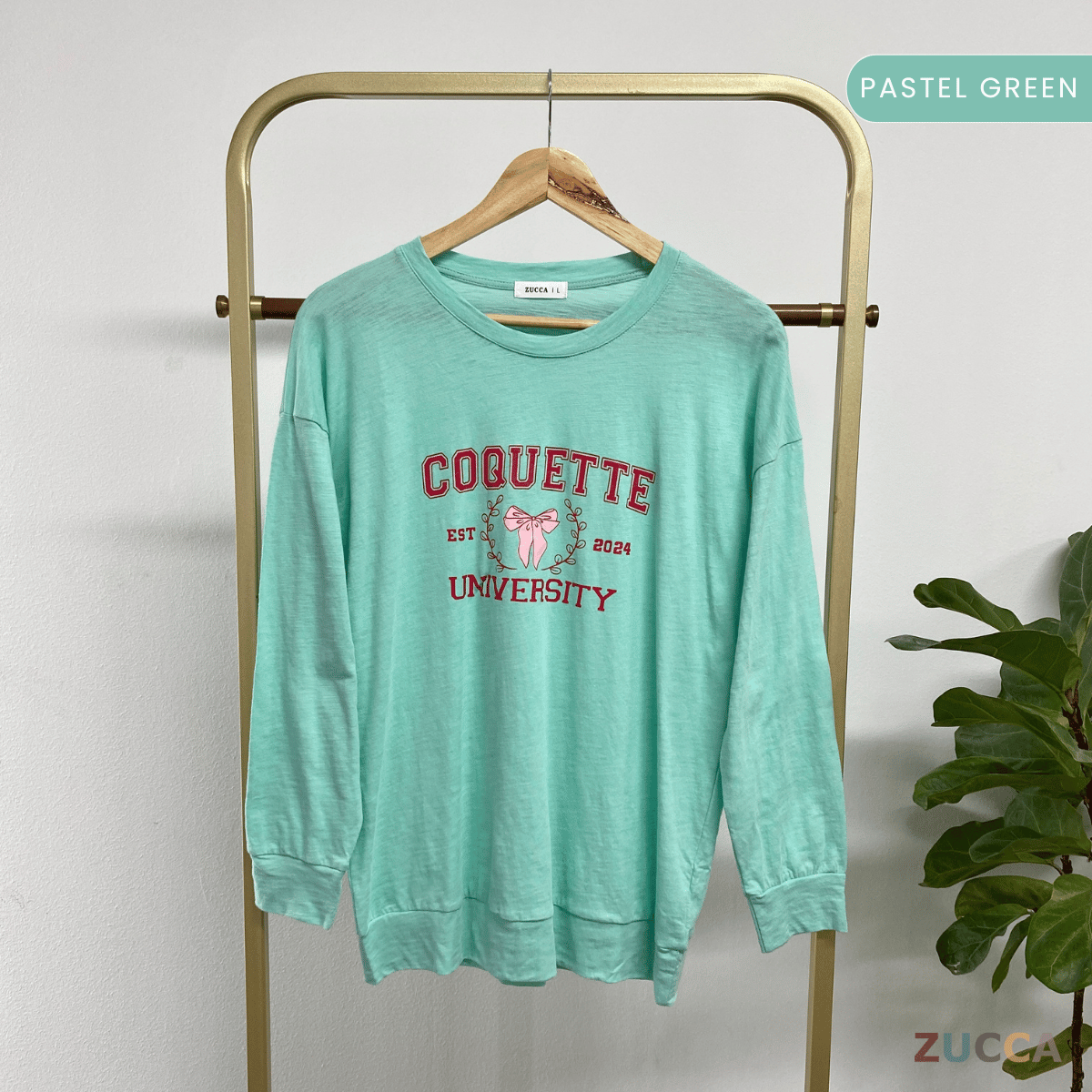 ZUCCA CHIKI CASUALWEAR PRINTED SHIRT- MA073  BAJU WANITA Long Sleeve