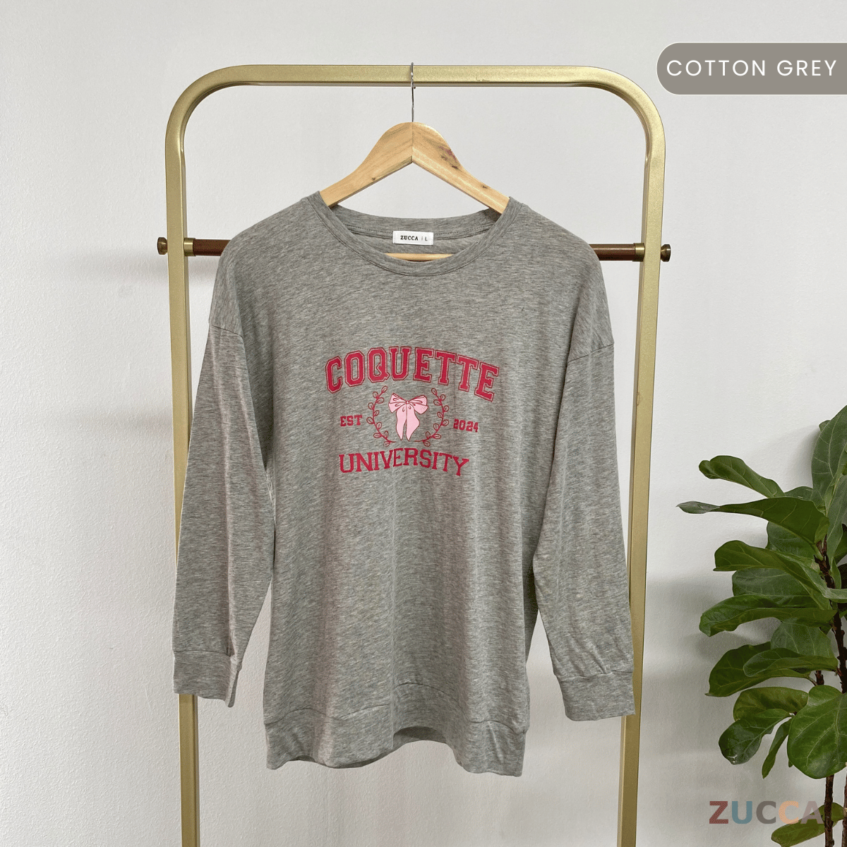 ZUCCA CHIKI CASUALWEAR PRINTED SHIRT- MA073  BAJU WANITA Long Sleeve