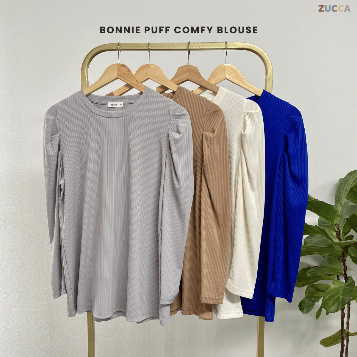 ZUCCA BONNIE PUFF COMFY BLOUSE - MA075 Baju Wanita