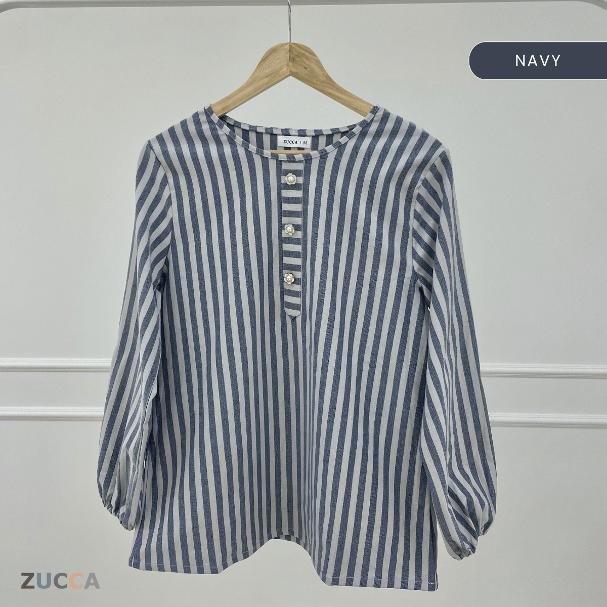 ZUCCA AFREENA STRIPE BLOUSE -MA080 Tops