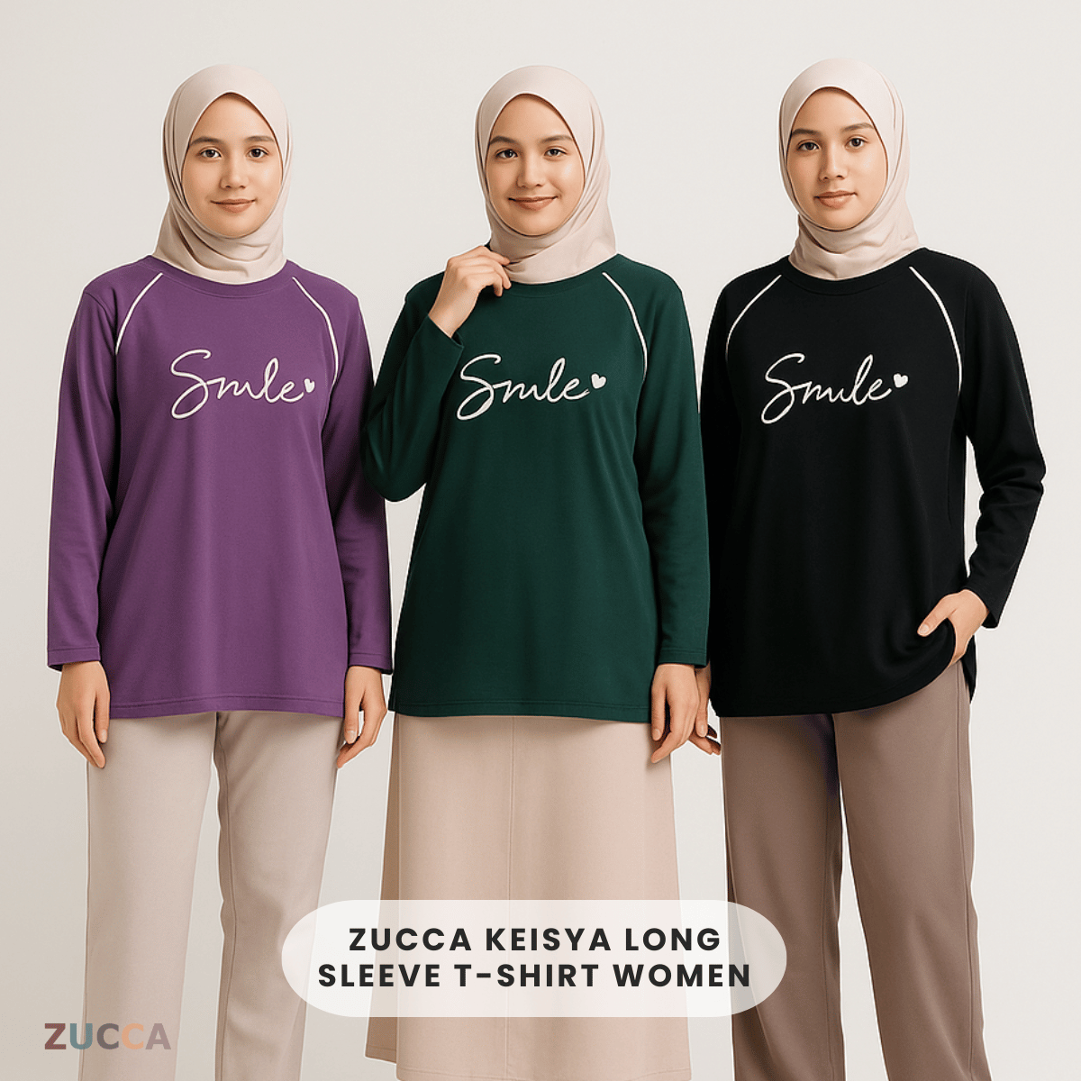 ZUCCA KEISYA PRINTED SWEATSHIRT BAJU PEREMPUAN - MA082