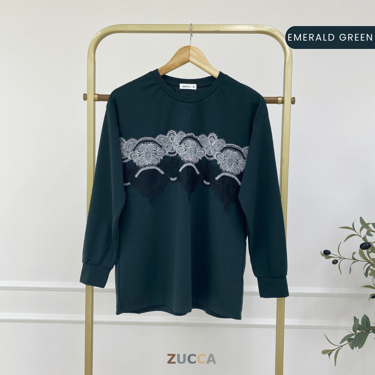 ZUCCA NADRA LACE BLOOM CASUAL WEAR-MA083   Tops