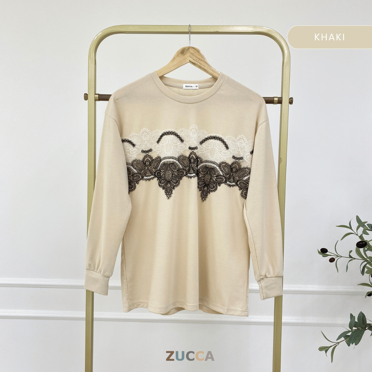 ZUCCA NADRA LACE BLOOM CASUAL WEAR-MA083   Tops