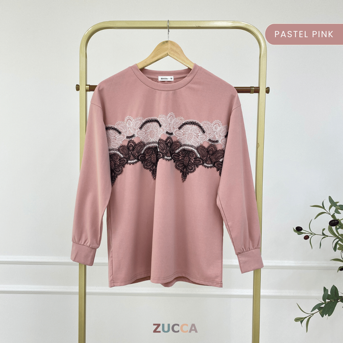 ZUCCA NADRA LACE BLOOM CASUAL WEAR-MA083   Tops