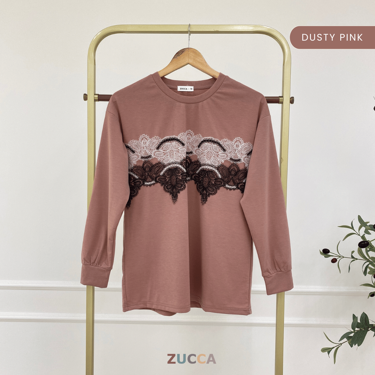 ZUCCA NADRA LACE BLOOM CASUAL WEAR-MA083   Tops