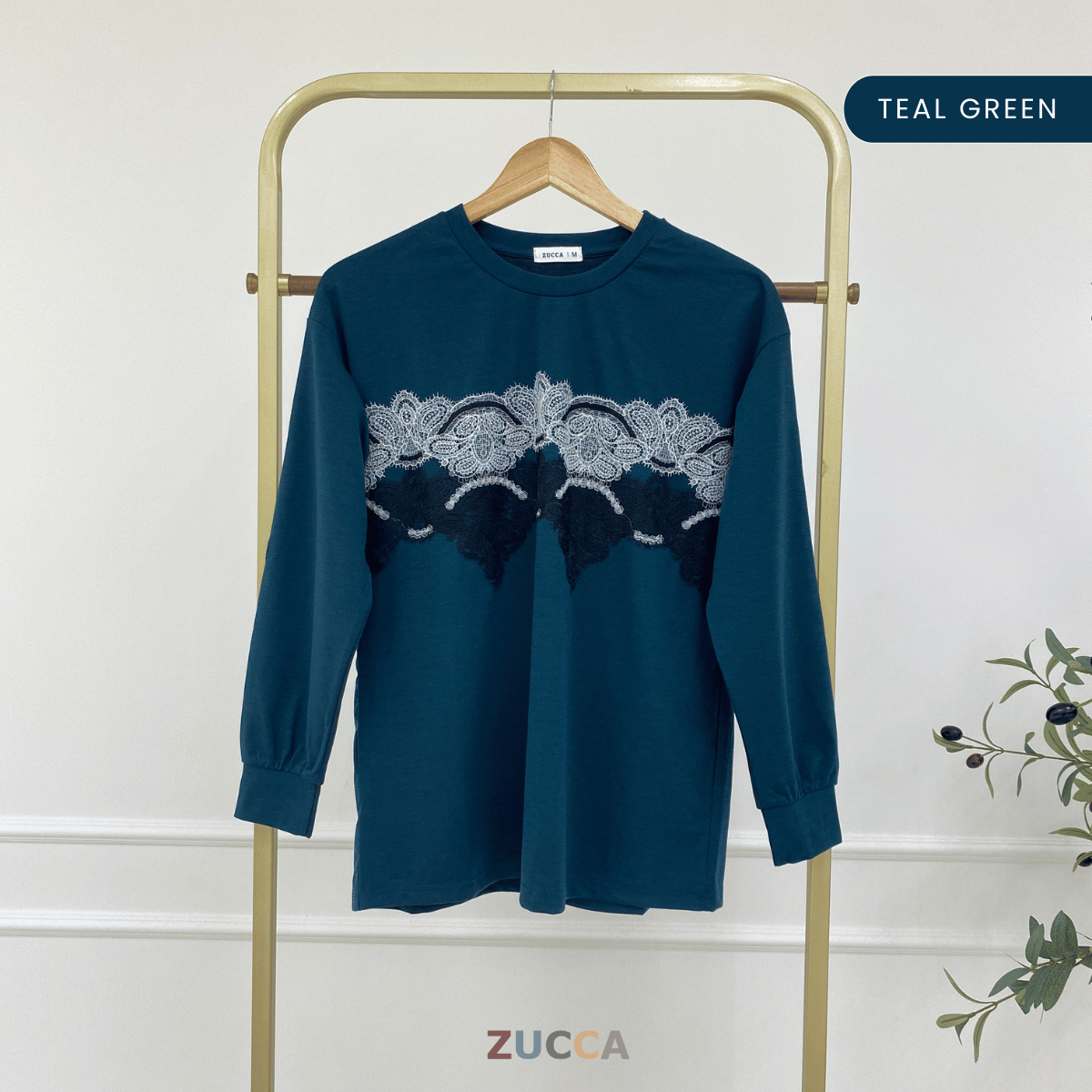 ZUCCA NADRA LACE BLOOM CASUAL WEAR-MA083   Tops