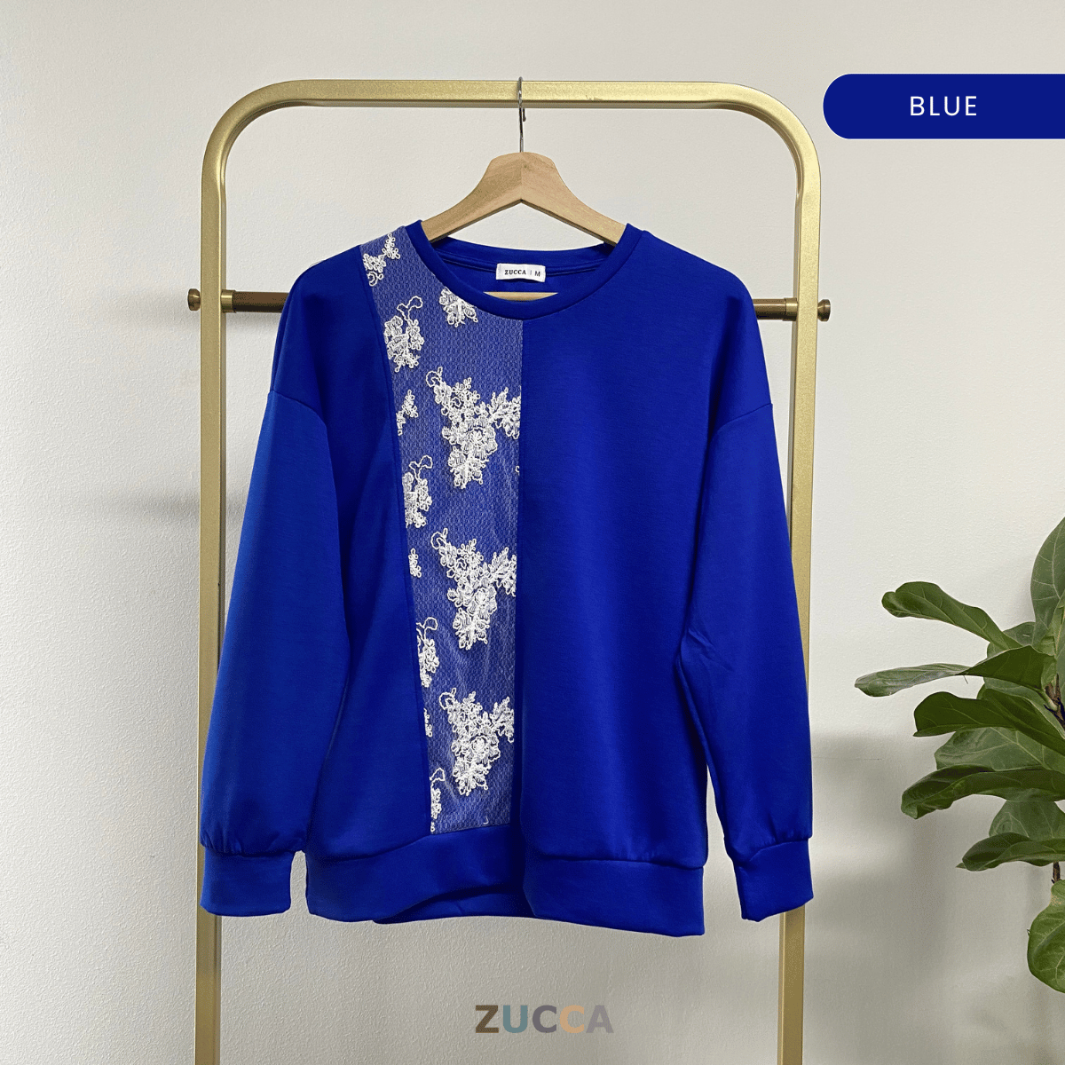 ZUCCA NAYLA LACE PATCH BLOUSE - MA084