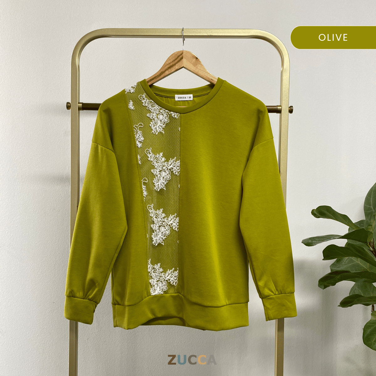 ZUCCA NAYLA LACE PATCH BLOUSE - MA084
