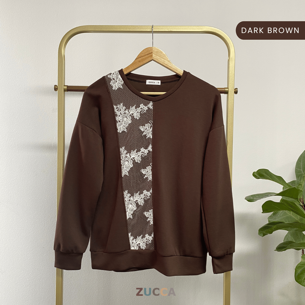 ZUCCA NAYLA LACE PATCH BLOUSE - MA084
