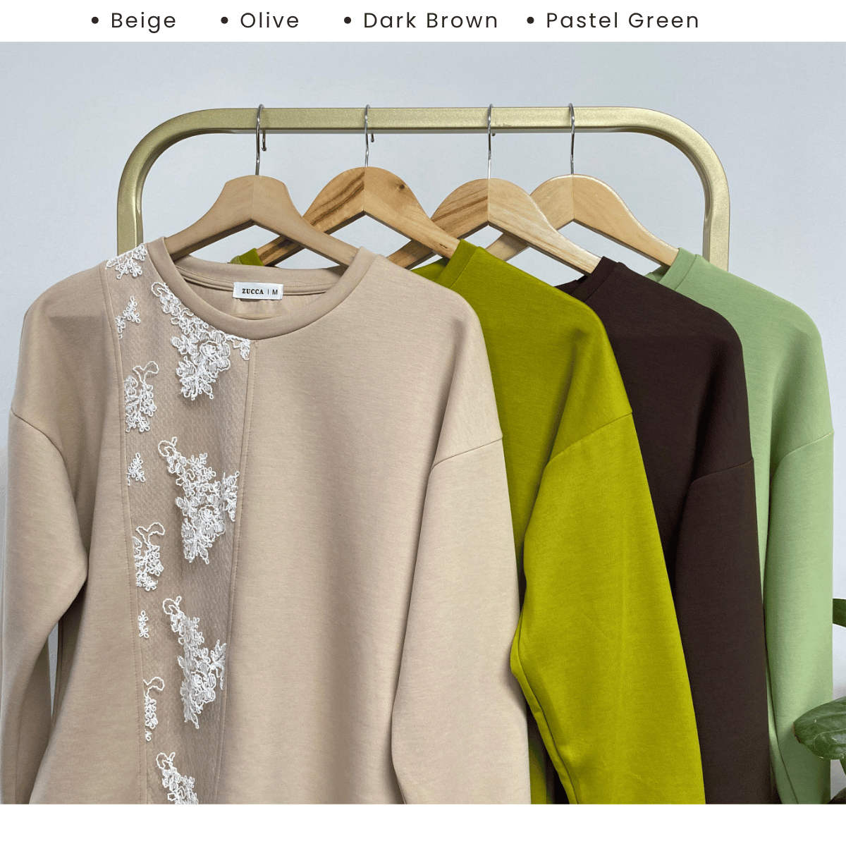 ZUCCA NAYLA LACE PATCH BLOUSE - MA084