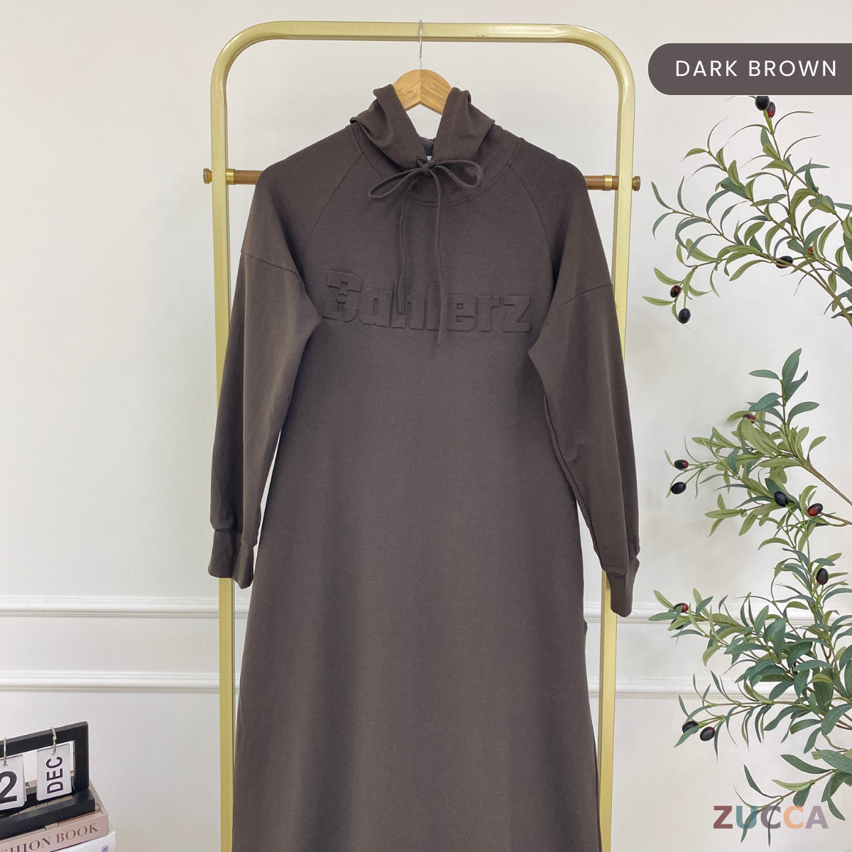 ZUCCA NAURA HOODIE DRESS - MA086 TOP