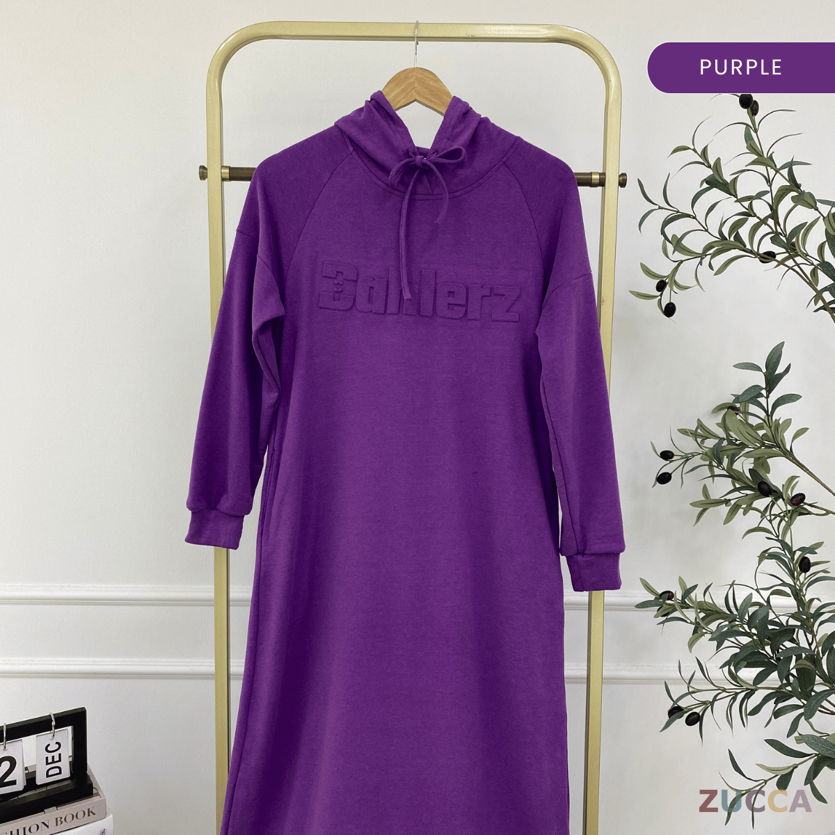 ZUCCA NAURA HOODIE DRESS - MA086 TOP