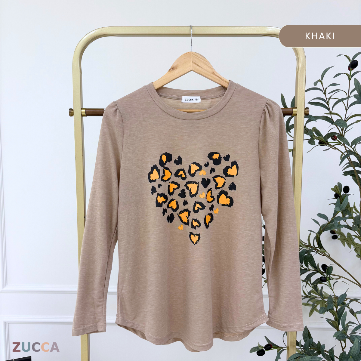 ZUCCA RAFAELA PRINTED KASUAL T-SHIRT PEREMPUAN - MA093
