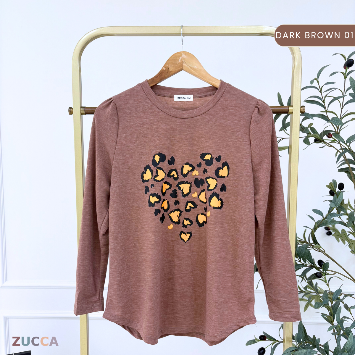 ZUCCA RAFAELA PRINTED KASUAL T-SHIRT PEREMPUAN - MA093