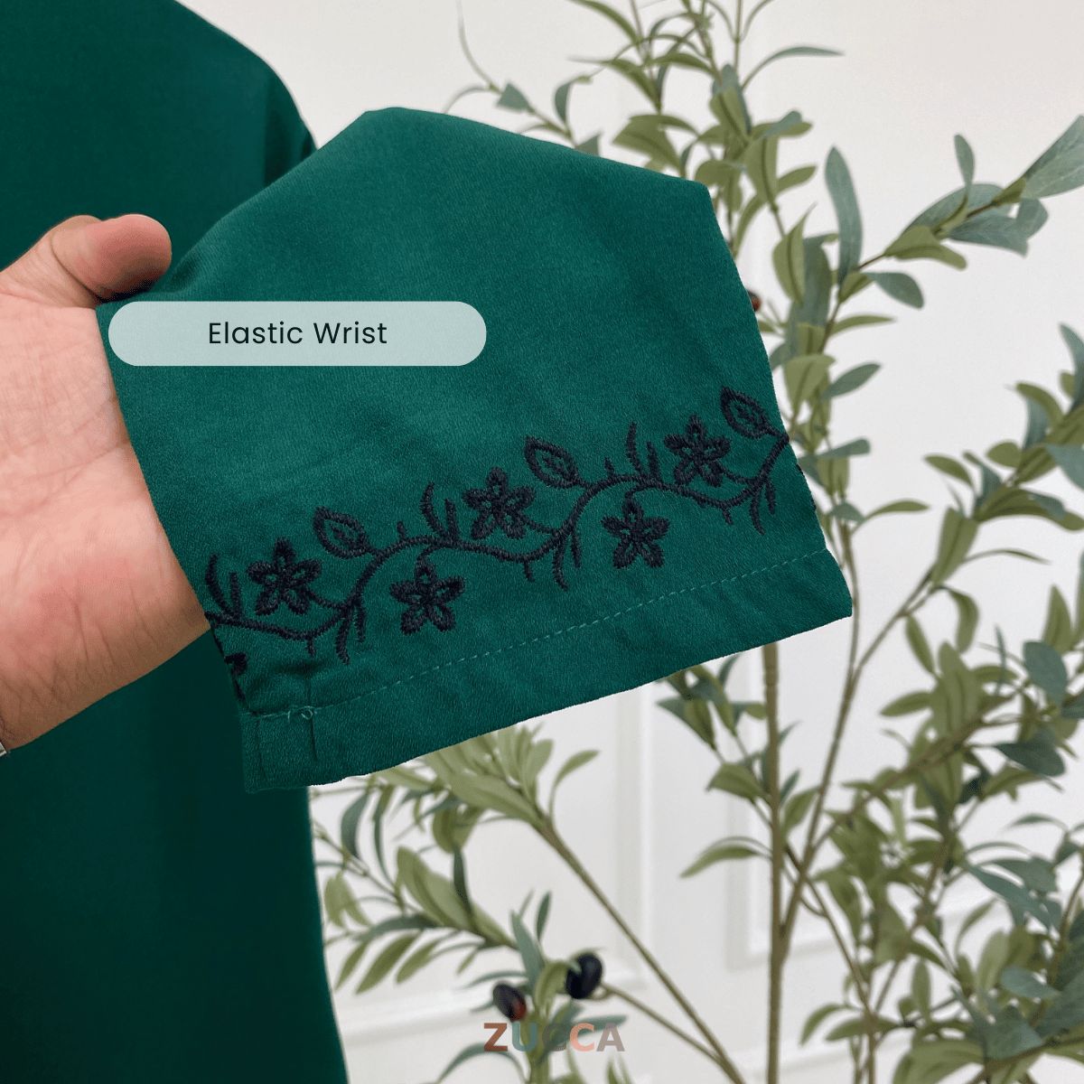 ZUCCA SUHADA FLORAL ELEGANCE EMBROIDERED BLOUSE -MA098 Blouses