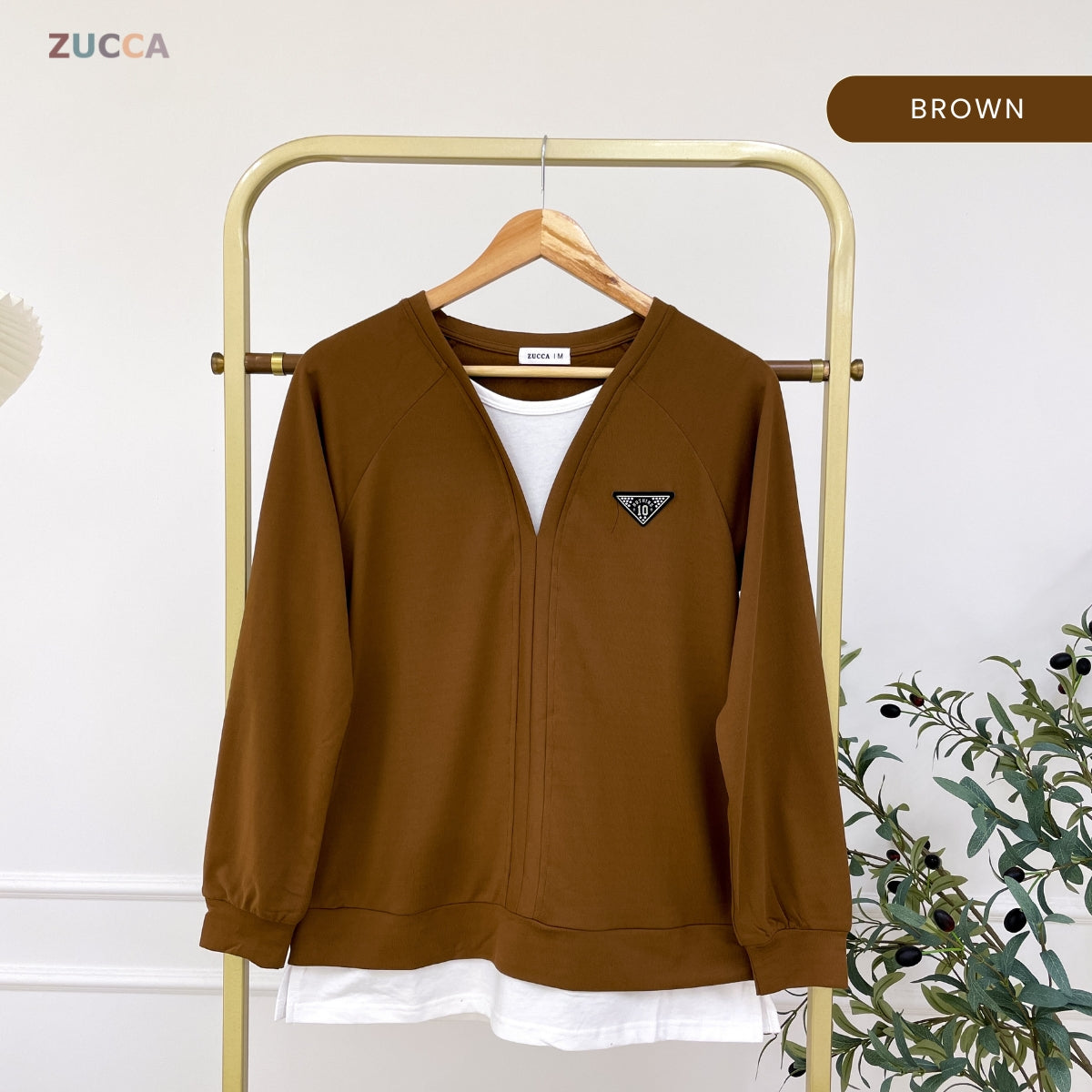 ZUCCA AZREEN PEREMPUAN KASUAL SHIRT LAYERED LONG SLEEVE - MA109