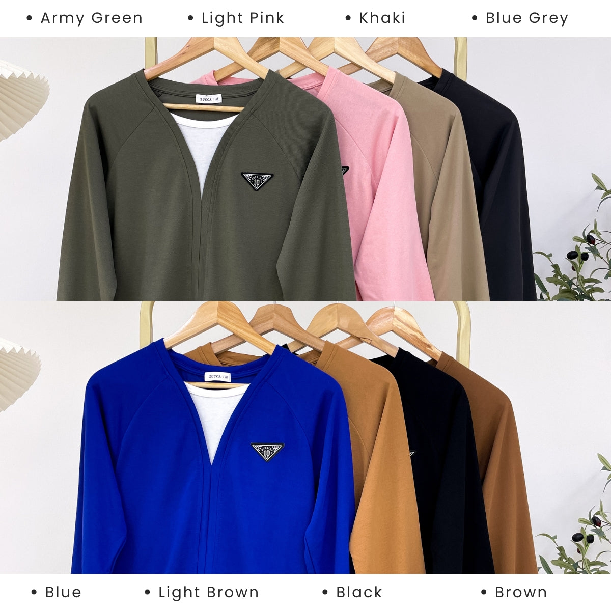 ZUCCA AZREEN PEREMPUAN KASUAL SHIRT LAYERED LONG SLEEVE - MA109