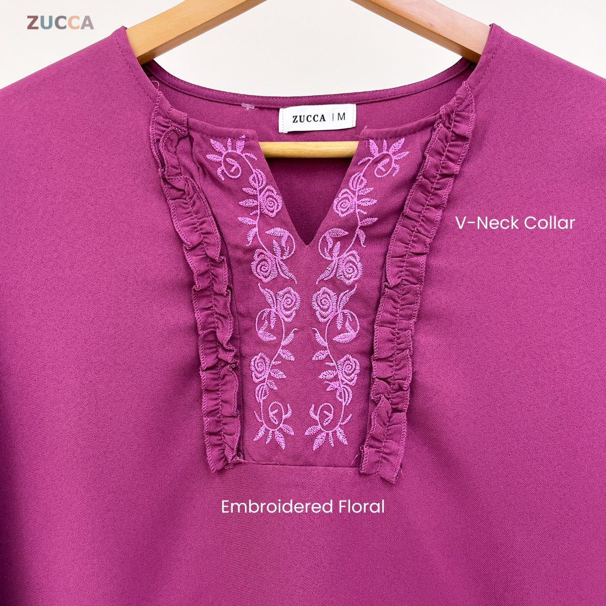 ZUCCA CHARLOTTE KASUAL MUSLIMAH BLOUSE MODEST WEAR - MA114