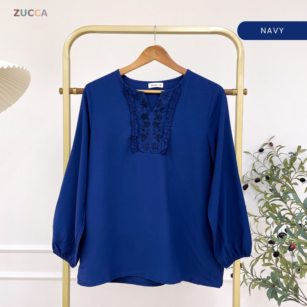 ZUCCA CHARLOTTE KASUAL MUSLIMAH BLOUSE MODEST WEAR - MA114