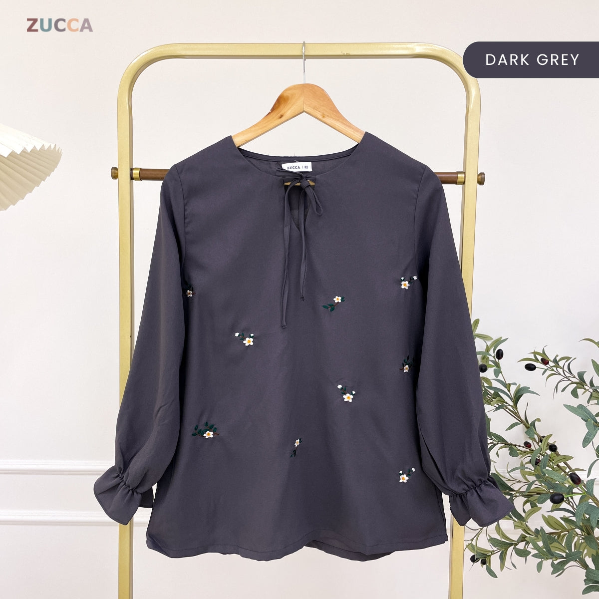 ZUCCA INTAN WOMEN KASUAL BLOUSE SULAMAN BUNGA - MA116