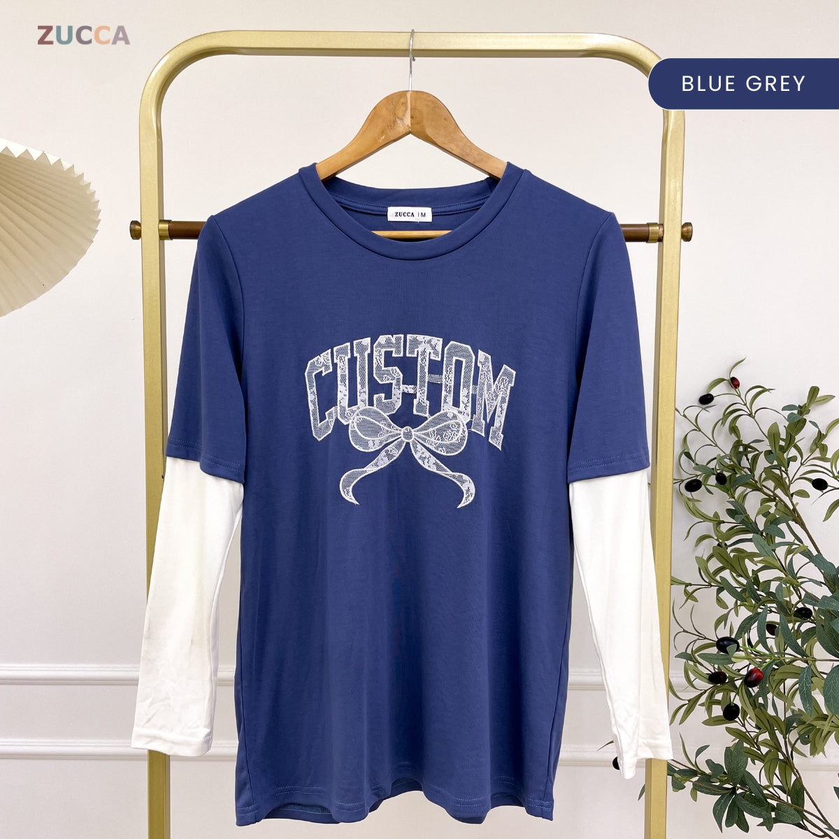 ZUCCA SENROSE KASUAL WOMEN SHIRT LAYERED SLEEVE - MA125