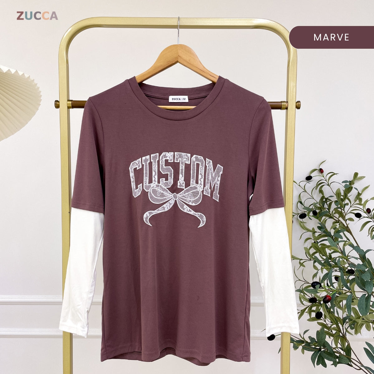 ZUCCA SENROSE KASUAL WOMEN SHIRT LAYERED SLEEVE - MA125