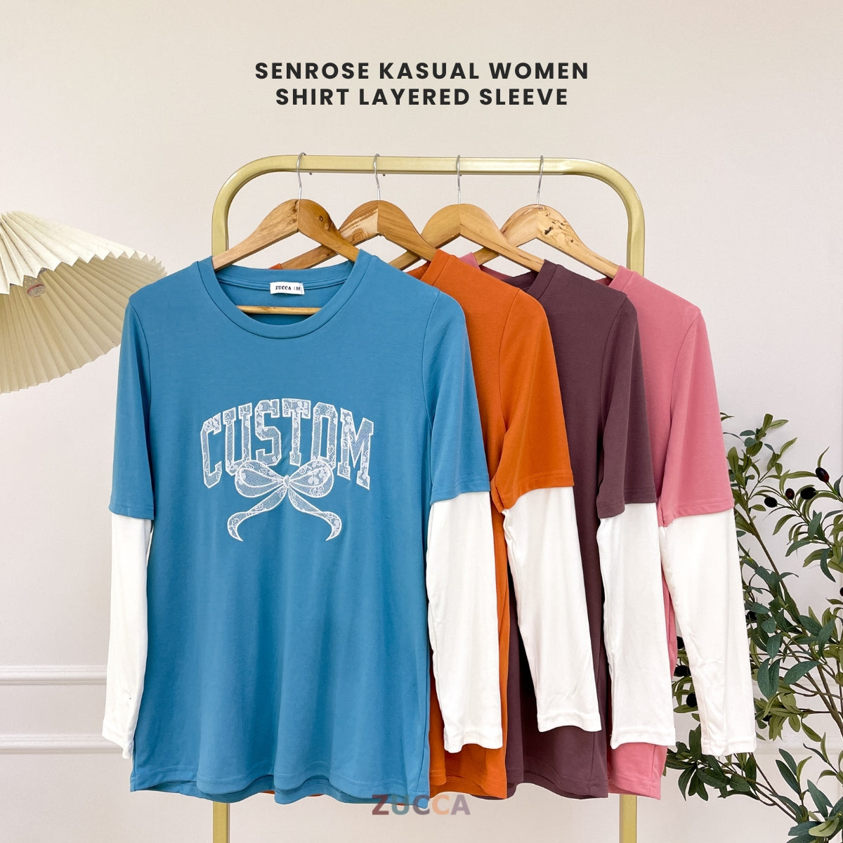 ZUCCA SENROSE KASUAL WOMEN SHIRT LAYERED SLEEVE - MA125