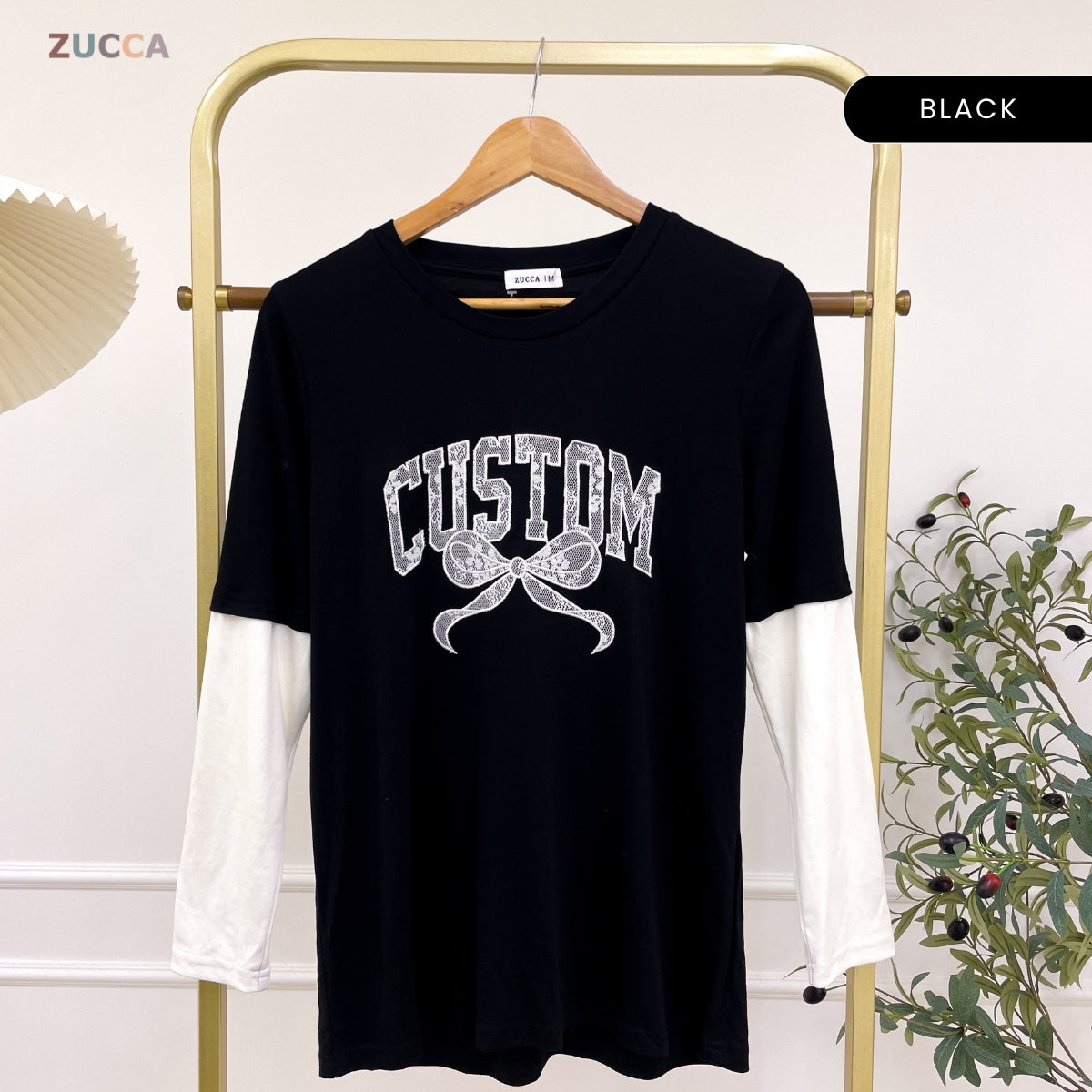 ZUCCA SENROSE KASUAL WOMEN SHIRT LAYERED SLEEVE - MA125