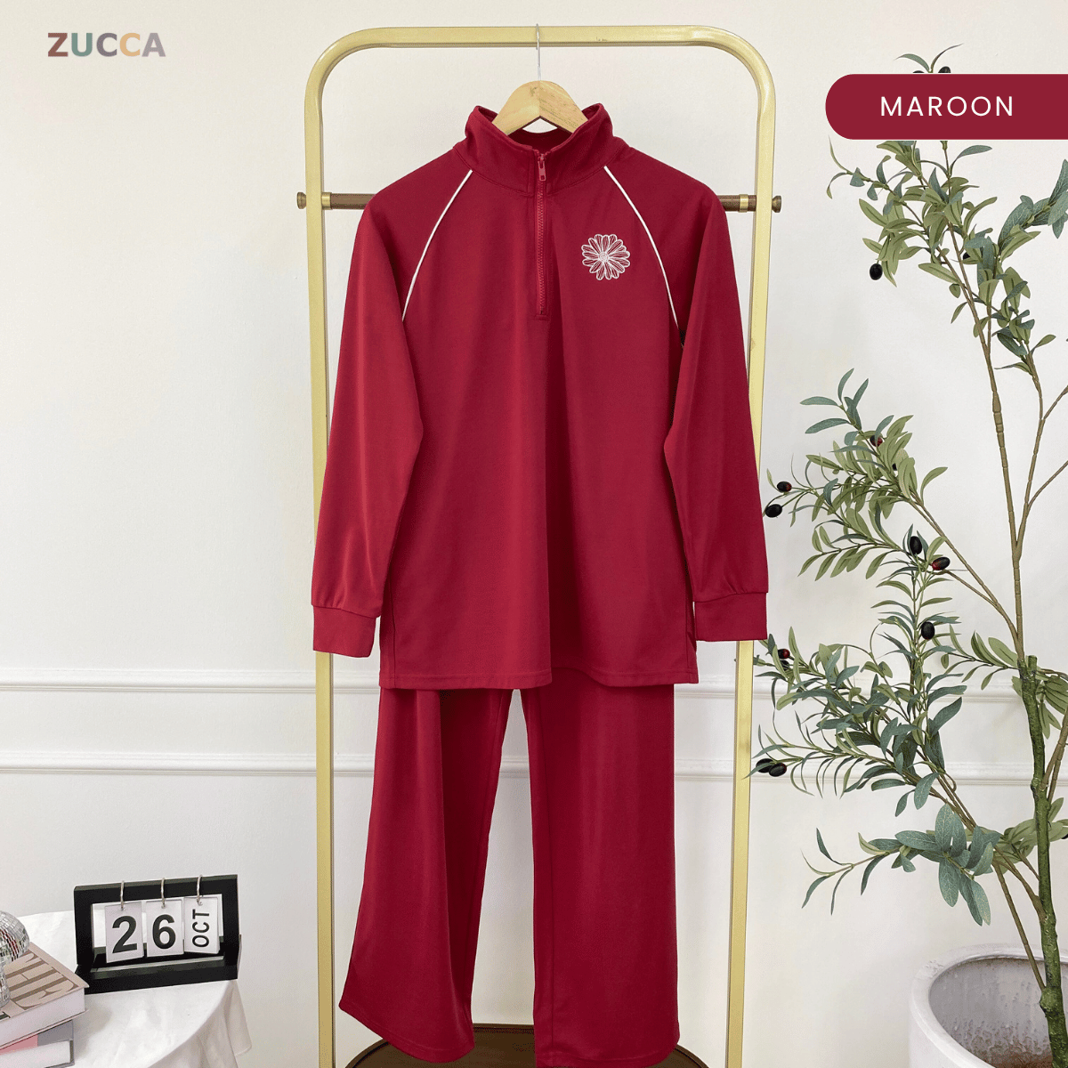 ZUCCA AINARA WOMEN KASUAL SET SWEATSHIRT LONG SLEEVE - MA126