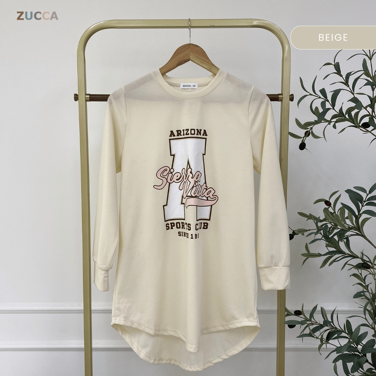 ZUCCA IZANI WOMEN LONG BLOUSE PRINTED LONG SLEEVE - MA129