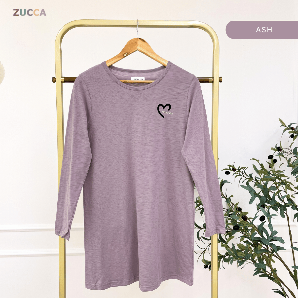 ZUCCA MAHANI COMFY HEARTWEAR LONG TEE-MA130