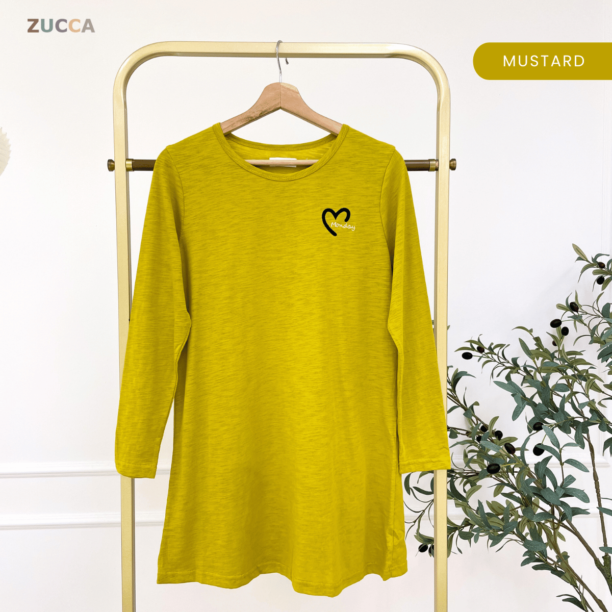 ZUCCA MAHANI COMFY HEARTWEAR LONG TEE-MA130