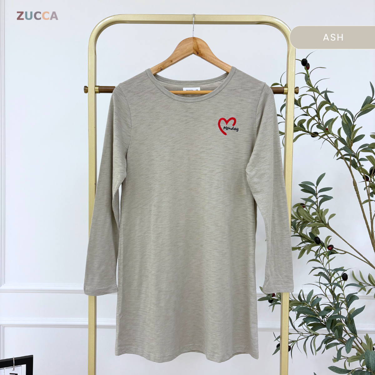 ZUCCA MAHANI COMFY HEARTWEAR LONG TEE-MA130