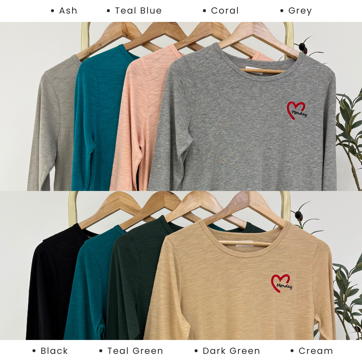 ZUCCA MAHANI COMFY HEARTWEAR LONG TEE-MA130