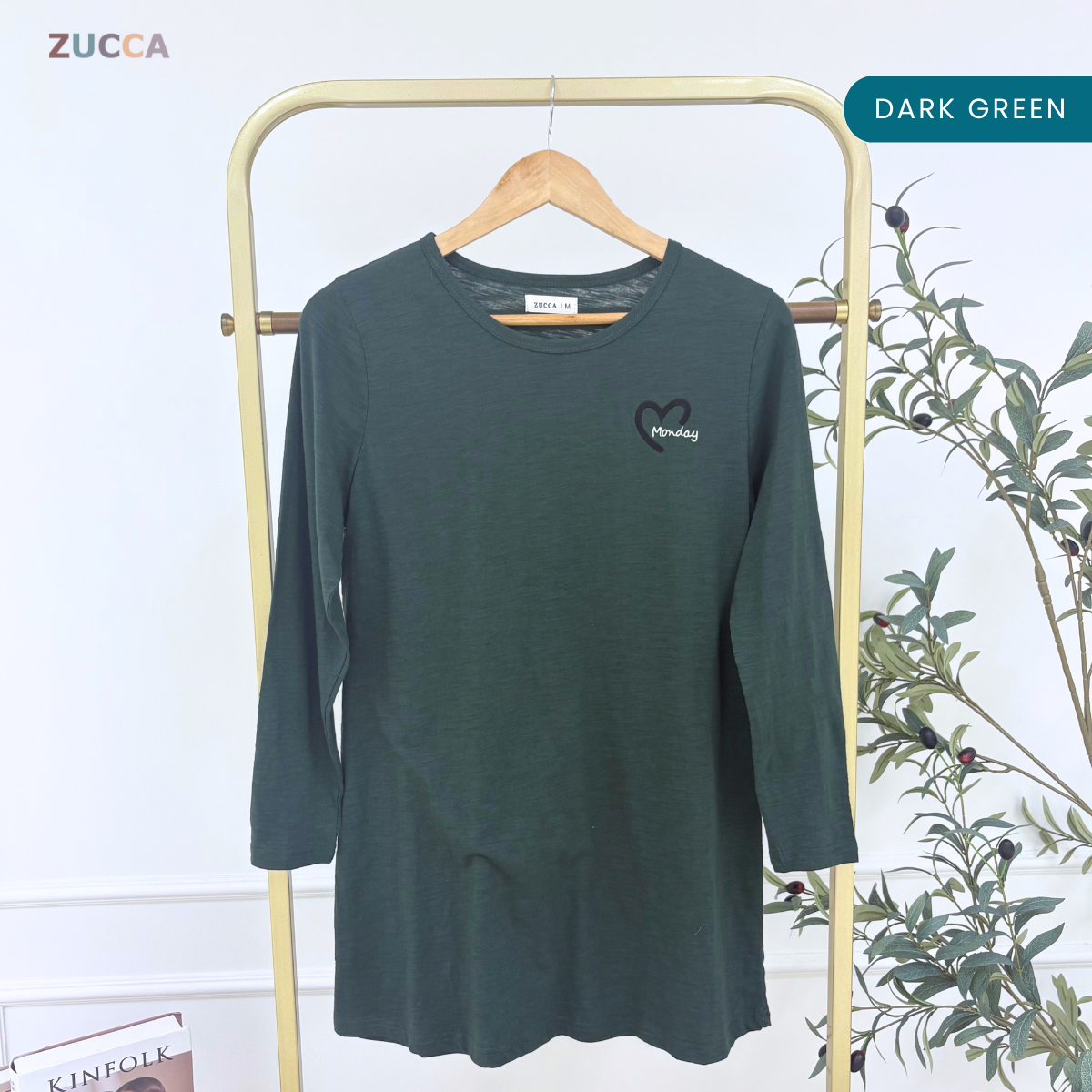 ZUCCA MAHANI COMFY HEARTWEAR LONG TEE-MA130