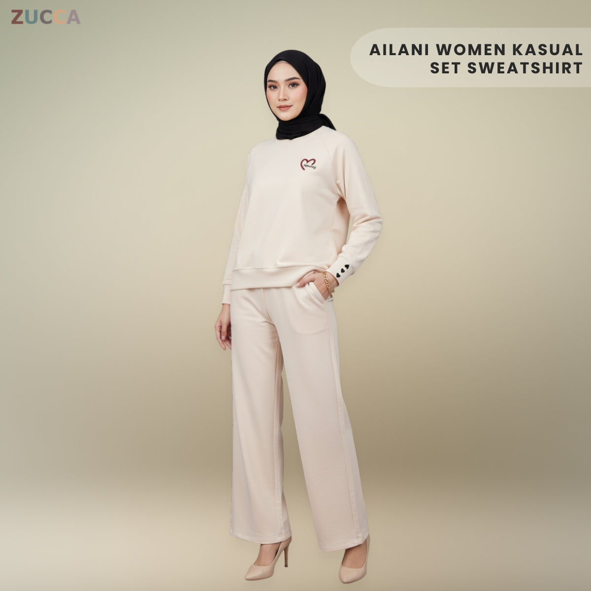 ZUCCA AILANI WOMEN KASUAL SET SWEATSHIRT LONG SLEEVE - MA132