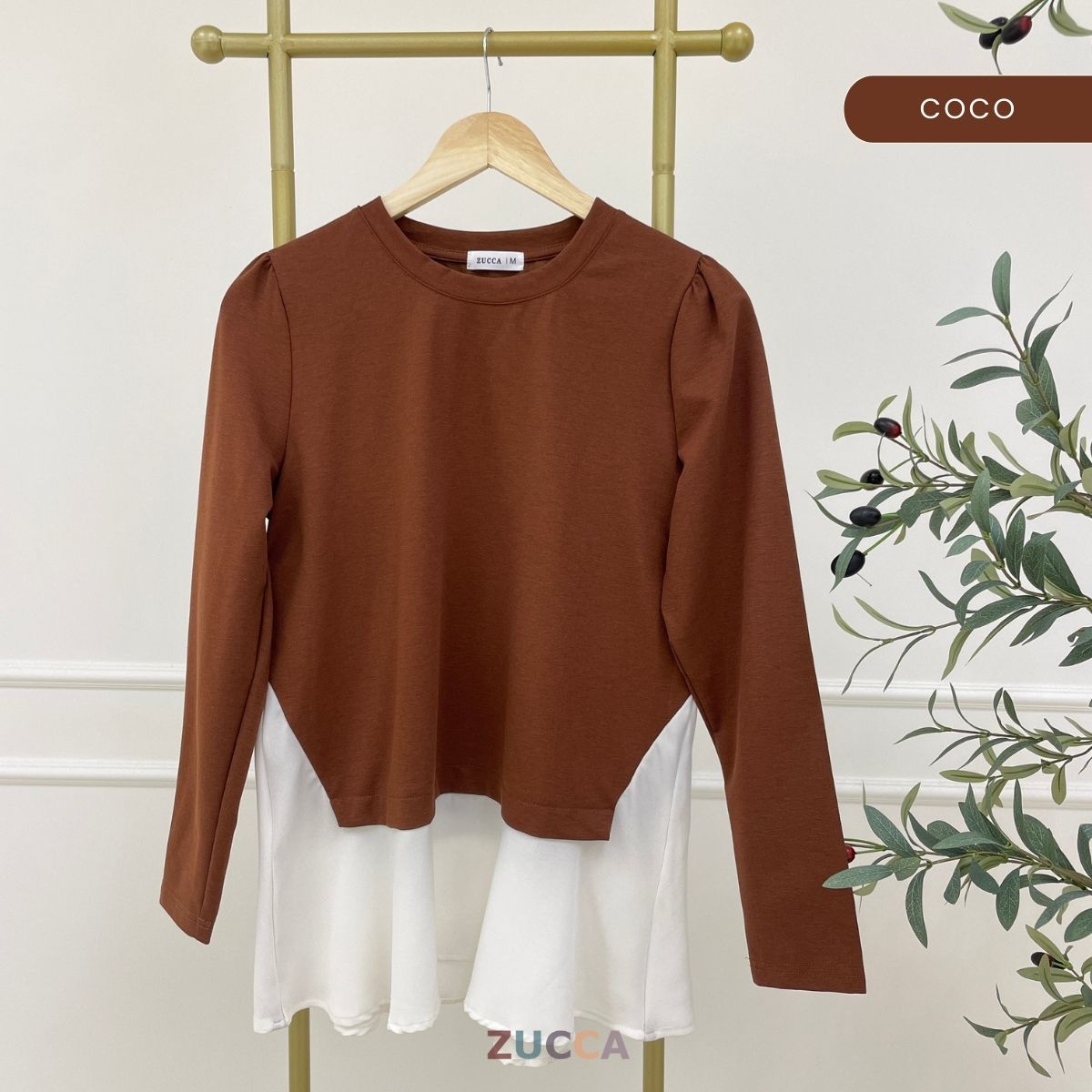 ZUCCA SUZY WOMEN KASUAL BLOUSE LONG SLEEVE - MA137